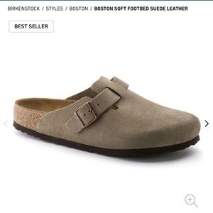 BNWT Birkenstock Boston Clog Taupe 38
